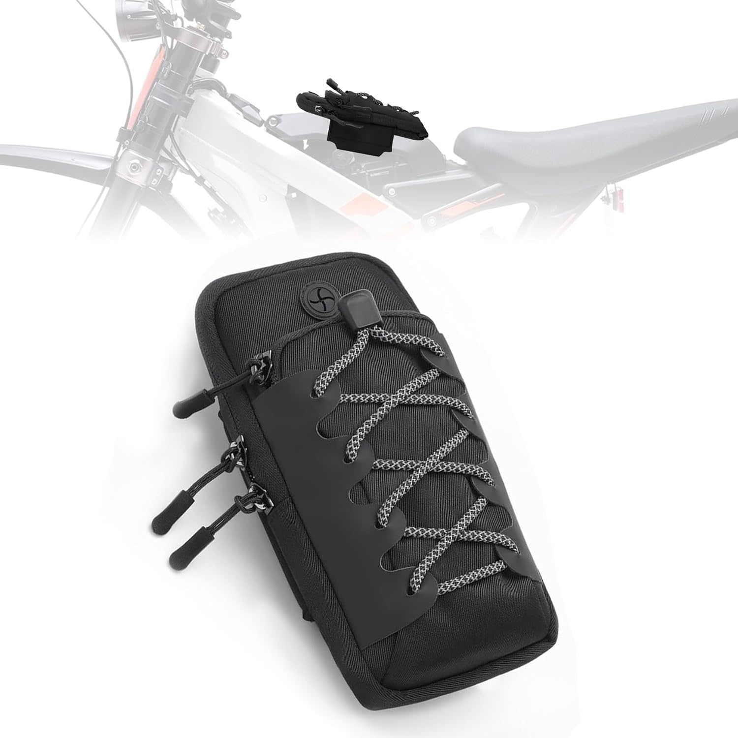 Electric Dirt Bike Front Bag,Battery Tank Frame Storage Pouch for E Dirt Ebike Yozma IN10/Tutti Soleil 01/Surron Light Bee/E Ride Pro/Talaria XXX 01
Electric Dirt Bike Front Bag,Battery Tank Frame Storage Pouch for E Dirt Ebike Yozma IN10/Tutti Soleil 01/Surron Light Bee/E Ride Pro/Talaria XXX 01