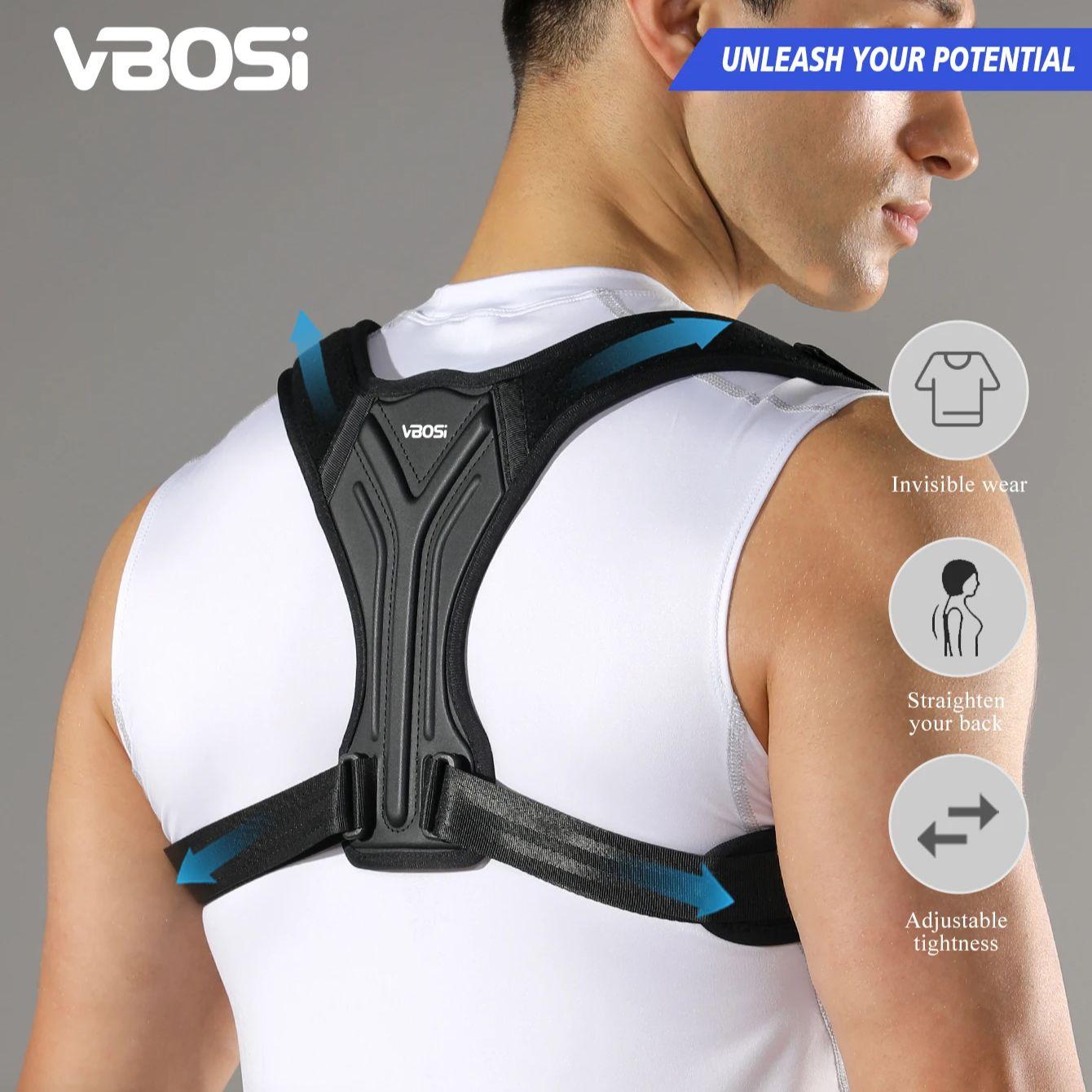 VBOSi Adjustable Upper Back Support Sporty Shoulder Belt Posture Corrector for Women Men XXL чорний
VBOSi Adjustable Upper Back Support Sporty Shoulder Belt Posture Corrector for Women Men XXL чорний