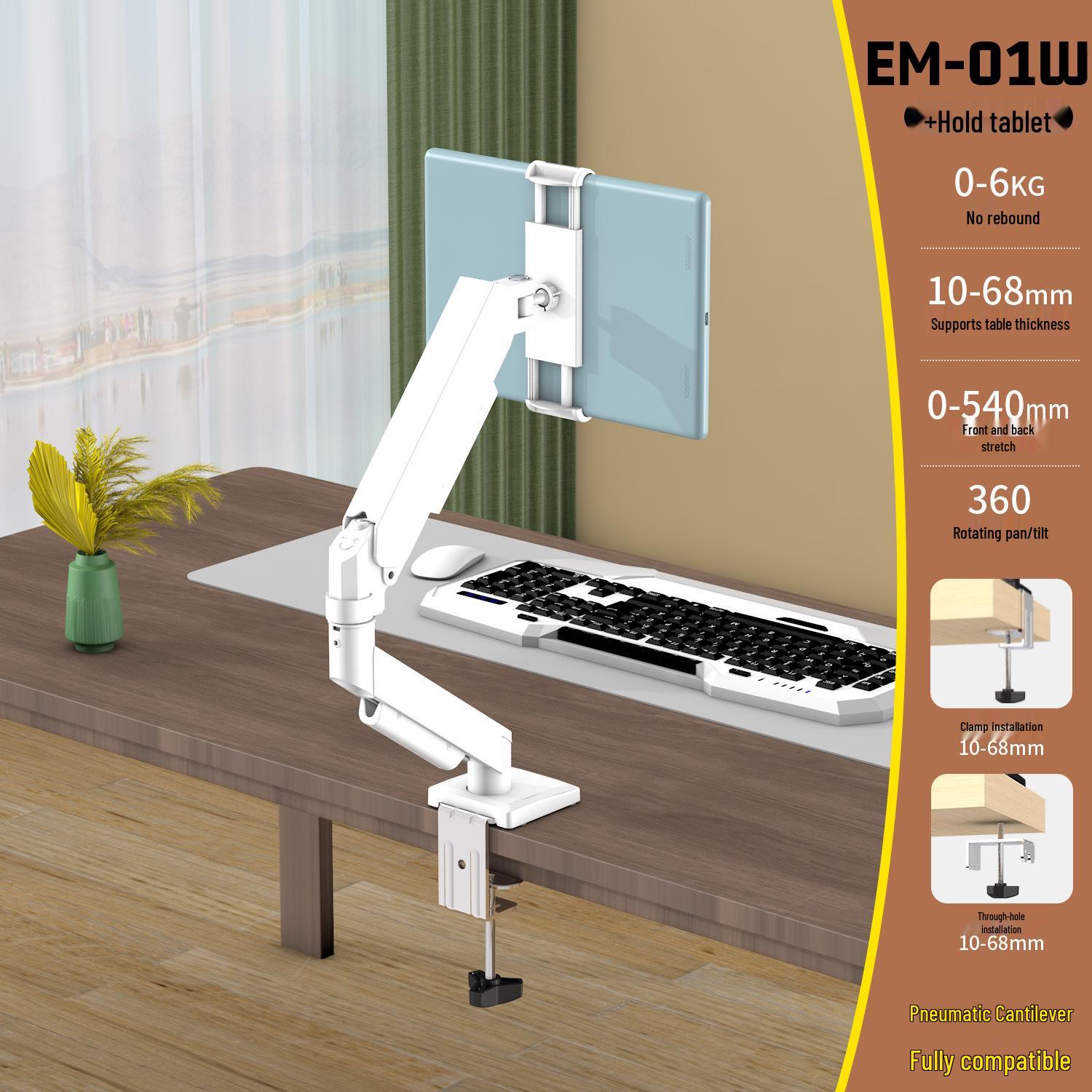 White Magnetic iPad Tablet and Phone Stand with 360° Rotation and Adjustable Height
White Magnetic iPad Tablet and Phone Stand with 360° Rotation and Adjustable Height