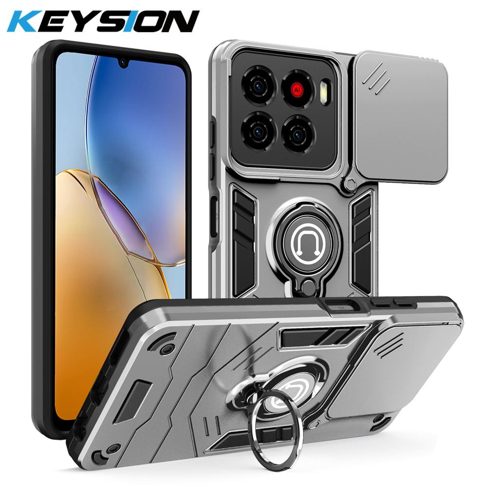 KEYSION Протиударний броньований чохол для ZTE Blade A56 4G Силікон+ПК Захисне кільце для об єктива камери Підставка Задня кришка телефону для Blade A56 for ZTE Blade A56 сірий
KEYSION Протиударний броньований чохол для ZTE Blade A56 4G Силікон+ПК Захисне кільце для об єктива камери Підставка Задня кришка телефону для Blade A56 for ZTE Blade A56 сірий