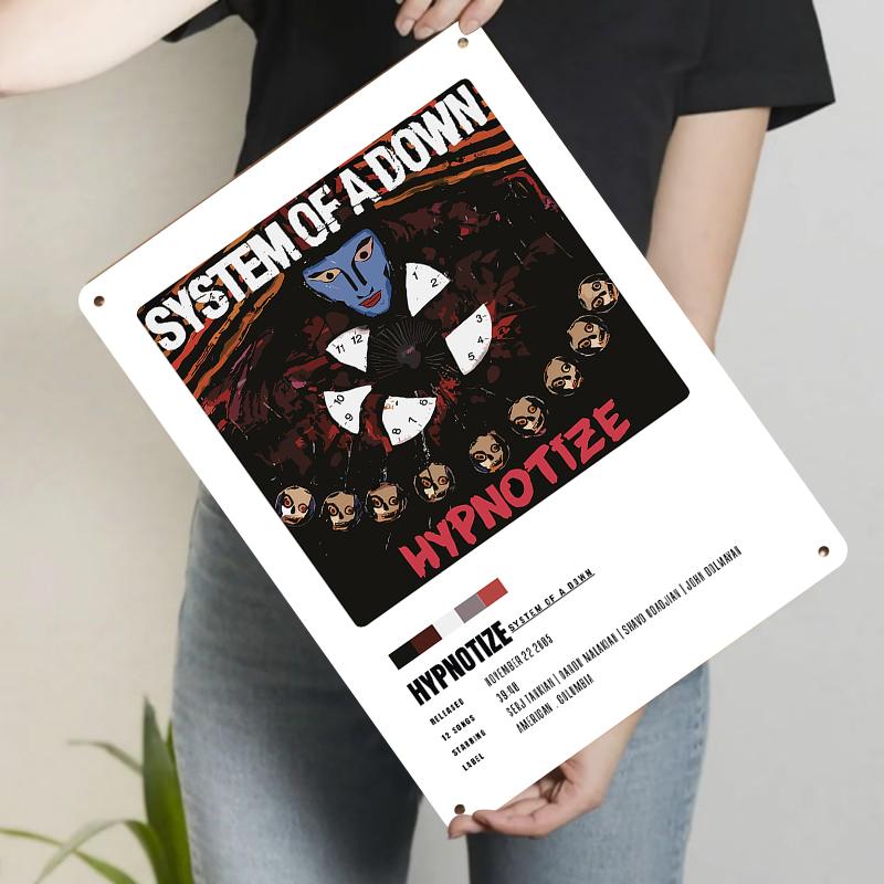 System of a Down Hypnotize Album Cover Art Metal Tin Sign Vintage Music Decor Wall Hanging 20x30cm(7.8x11.8inch)
System of a Down Hypnotize Album Cover Art Metal Tin Sign Vintage Music Decor Wall Hanging 20x30cm(7.8x11.8inch)