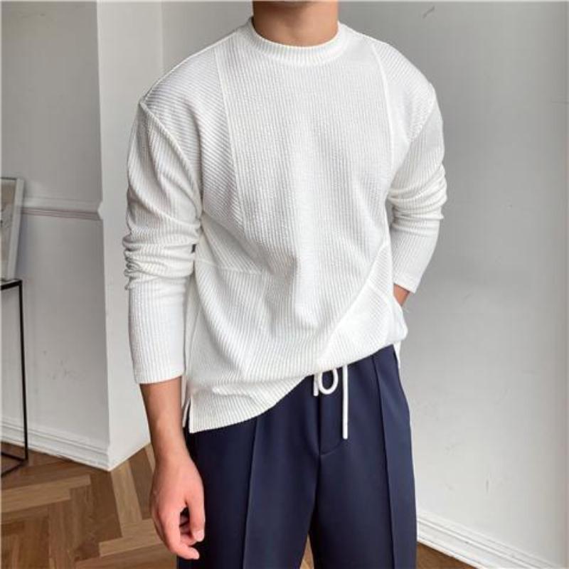 2026 Men Striped Round Neck Long Sleeve T-Shirt Japanese Korean Casual Breathable Bottoming Shirt Men XXXL білий
2026 Men Striped Round Neck Long Sleeve T-Shirt Japanese Korean Casual Breathable Bottoming Shirt Men XXXL білий