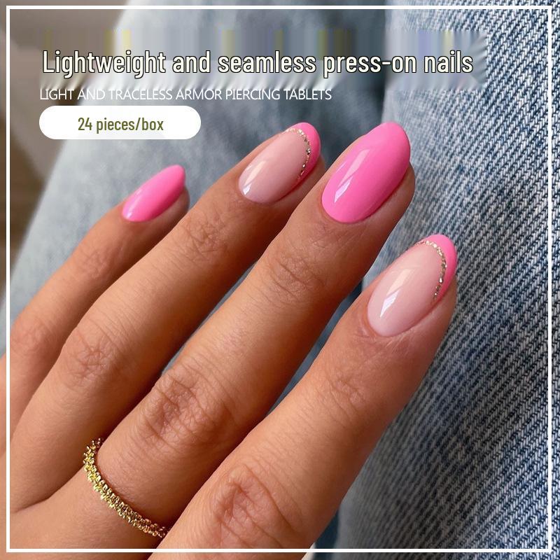 French Rose Red Color Block Wearable False Nails - Short Almond Manicure Patches Phototherapy Glue Set
French Rose Red Color Block Wearable False Nails - Short Almond Manicure Patches Phototherapy Glue Set