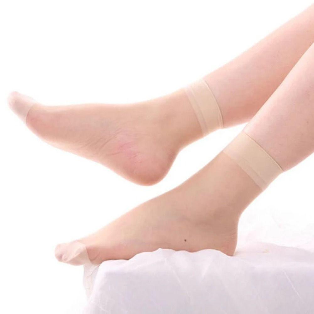 10Pairs Ultra-thin Transparent Tube Socks Nylon Crystal Silk Sheer Socks Beach 10Pairs Beige
10Pairs Ultra-thin Transparent Tube Socks Nylon Crystal Silk Sheer Socks Beach 10Pairs Beige