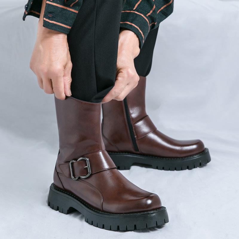 Large size Martin boots men s 2025 autumn and winter new men s fashion soft leather platform Chelsea boots locomotive boots men 38 чёрный
Large size Martin boots men s 2025 autumn and winter new men s fashion soft leather platform Chelsea boots locomotive boots men 38 чёрный