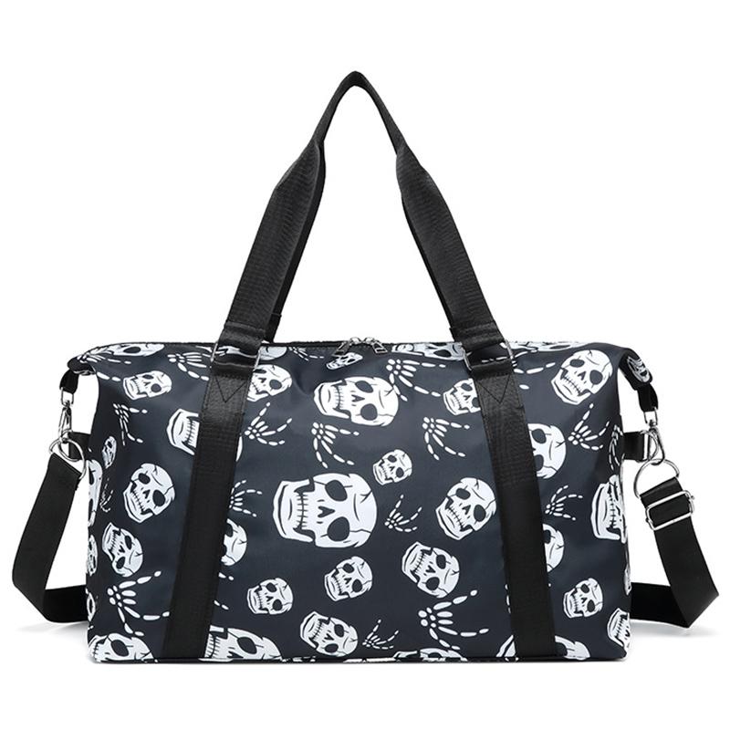 SCIONE Harajuku Style Skull Printing Luggage Bag Can Be Set with Pull Rod Portable Travel Bag Wet and Dry Separation Exercise Fitness Bag
SCIONE Harajuku Style Skull Printing Luggage Bag Can Be Set with Pull Rod Portable Travel Bag Wet and Dry Separation Exercise Fitness Bag