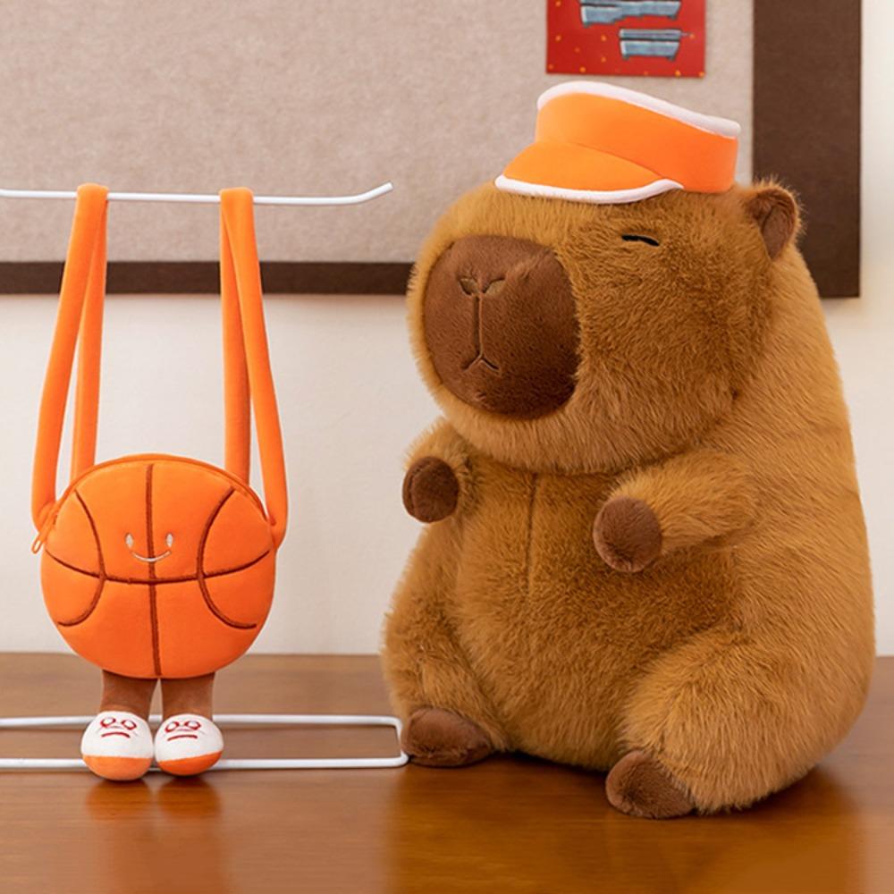 Fluffy Basketball Hat Capybara Plush Toy Stuffed Capybara Fluffty Doll Children Gift 25cm-basketball
Fluffy Basketball Hat Capybara Plush Toy Stuffed Capybara Fluffty Doll Children Gift 25cm-basketball