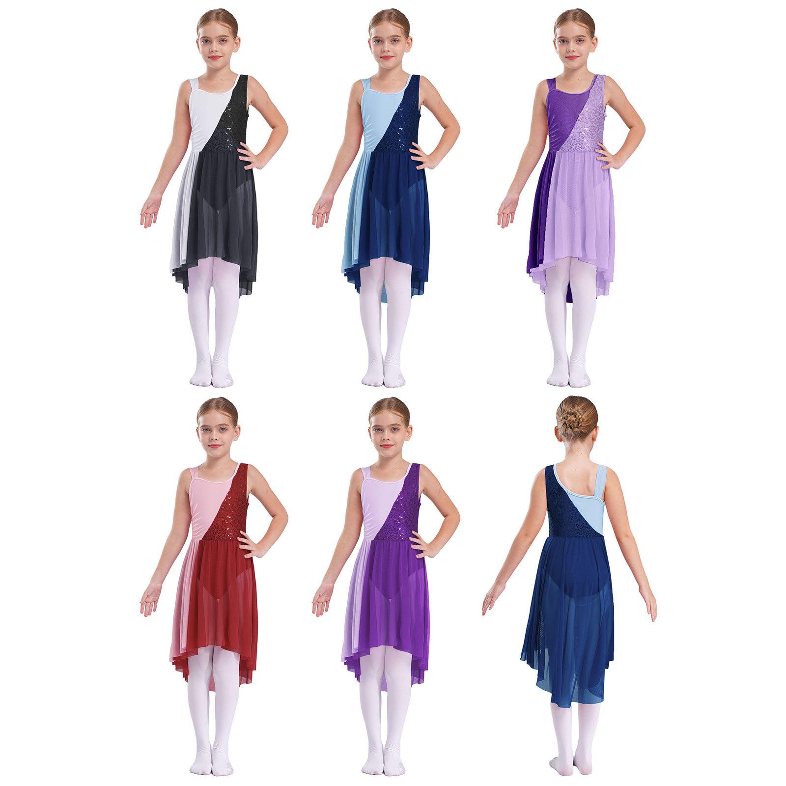 Kids Girls Sleeveless Chiffon Lyrical Dance Costumes Color Block Leotard Dress Modern Contemporary Dresses 5-6 Years фіолетовий
Kids Girls Sleeveless Chiffon Lyrical Dance Costumes Color Block Leotard Dress Modern Contemporary Dresses 5-6 Years фіолетовий