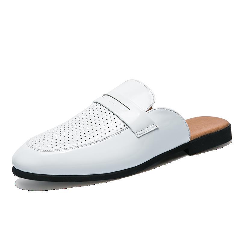 Летняя мода мужские полупрозрачные кожаные туфли с одной педалью, полые мужские трендовые подростковые ленивые тапочки в британском стиле 44 белый
Летняя мода мужские полупрозрачные кожаные туфли с одной педалью, полые мужские трендовые подростковые ленивые тапочки в британском стиле 44 белый