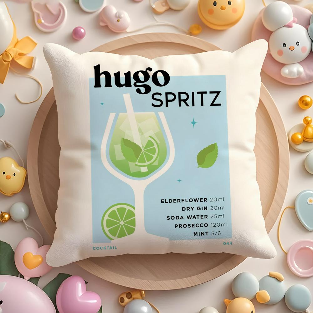 Hugo Spritz Cocktail Cushion Cover Home & Car Multi-Scene Pillow Cover - Reversible, Soft & Durable for Daily Use 30cmx30cm
Hugo Spritz Cocktail Cushion Cover Home & Car Multi-Scene Pillow Cover - Reversible, Soft & Durable for Daily Use 30cmx30cm