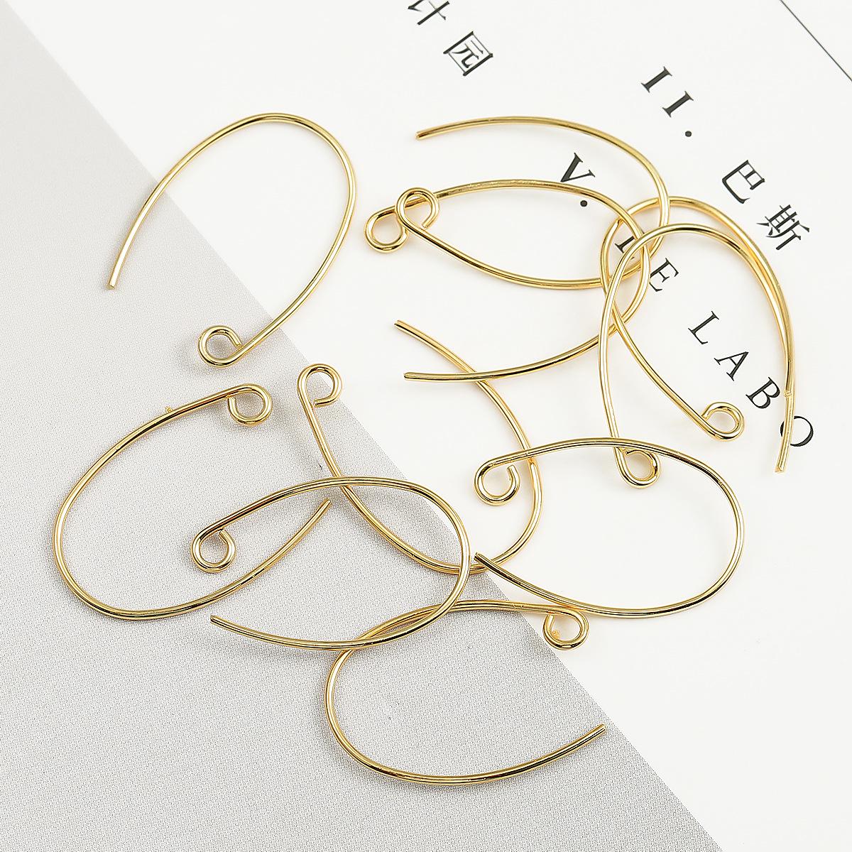 Серьги-кольца с подвесками из меди с позолотой 18 карат - Изготовленные вручную украшения для ушей для DIY-поделок
Серьги-кольца с подвесками из меди с позолотой 18 карат - Изготовленные вручную украшения для ушей для DIY-поделок