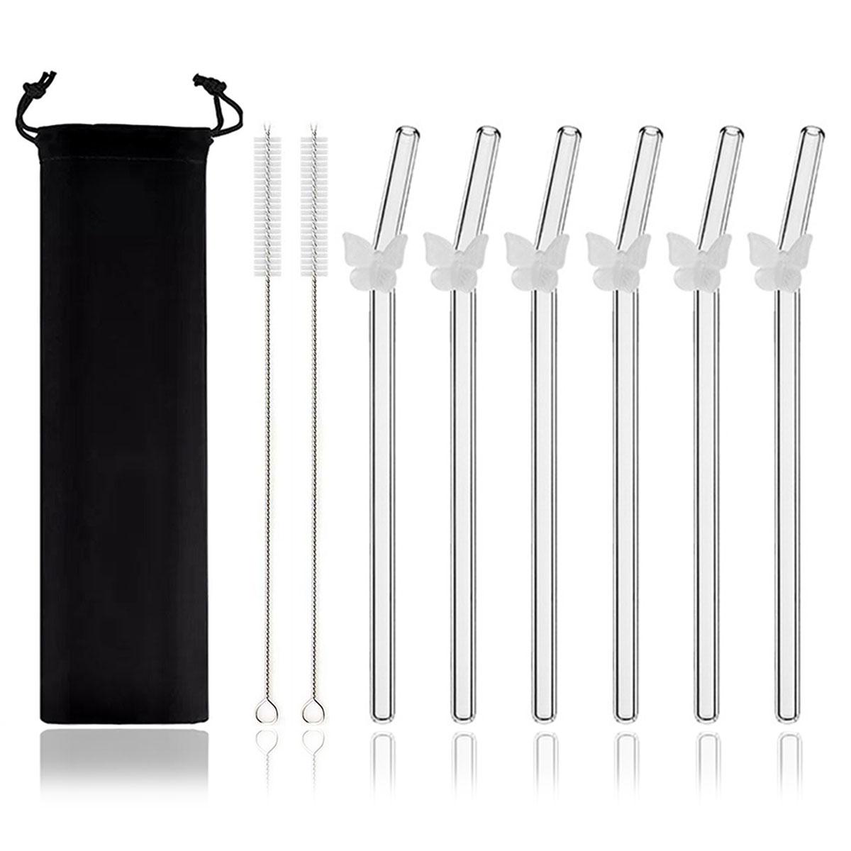 9-piece 7.87inch Reusable Clear Bent Glass Drinking Straws with Colorful for Cocktail Bar Accessories белый
9-piece 7.87inch Reusable Clear Bent Glass Drinking Straws with Colorful for Cocktail Bar Accessories белый