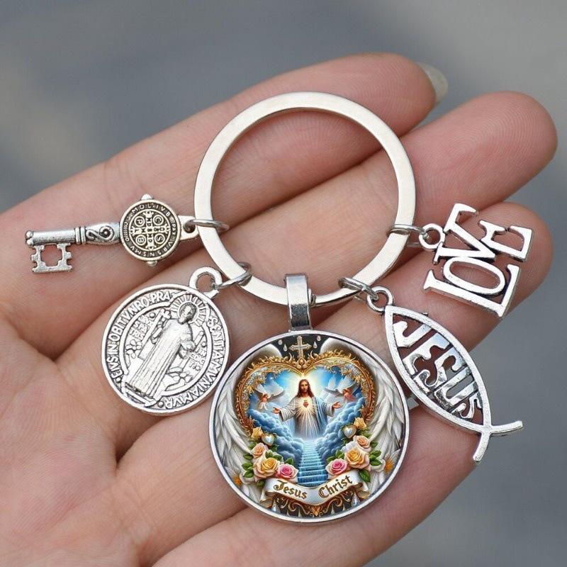 Saint Benedict Medal Keychain Pendant - Hot Selling Christian Accessory
Saint Benedict Medal Keychain Pendant - Hot Selling Christian Accessory