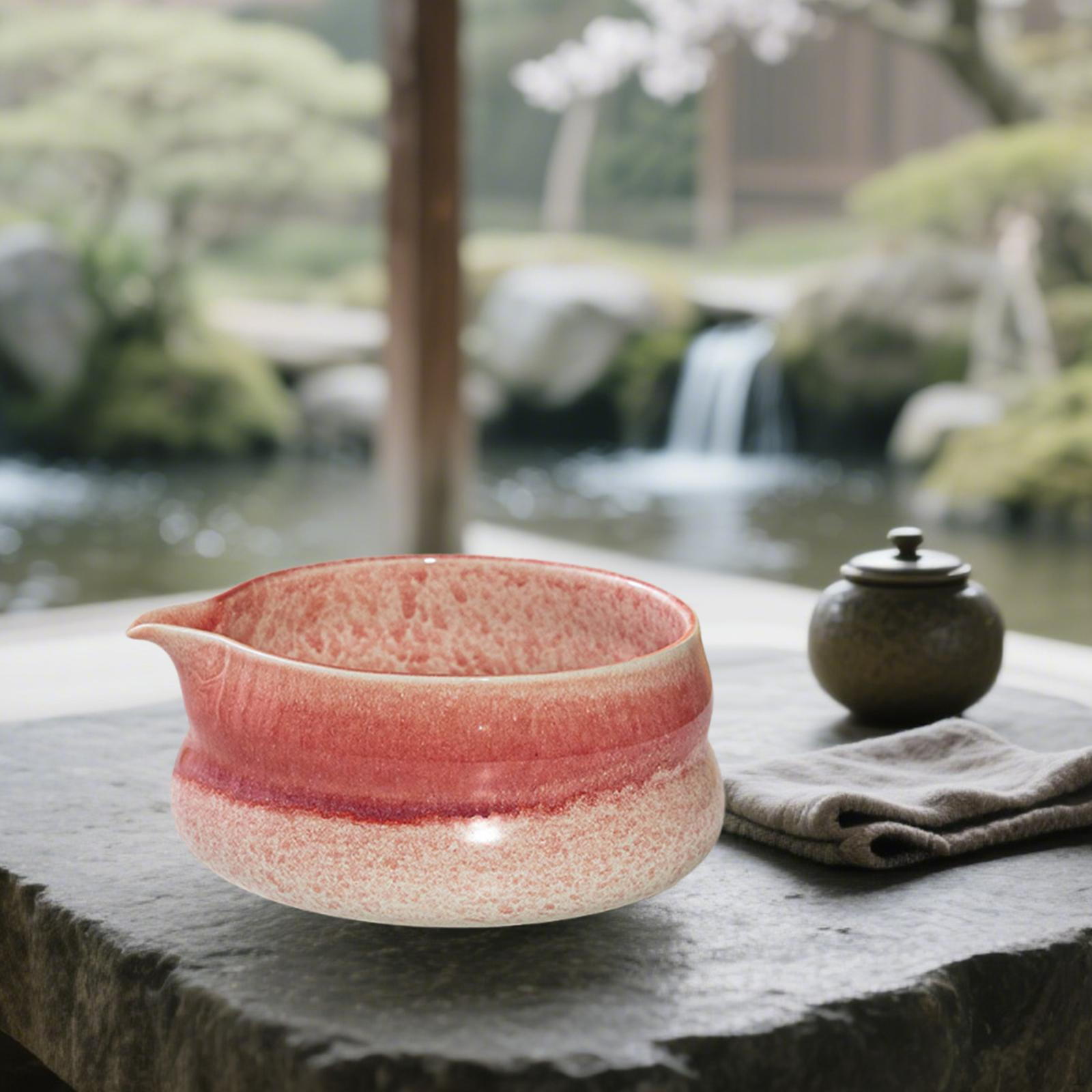 Керамическая чаша Традиционный фарфор Ручная работа Элегантная Уникальная Чайная посуда для кухни розовый