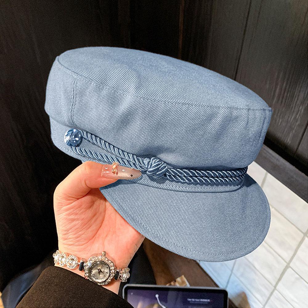 Fashion Double Rope Braid Flat Top Cap Painter Hat Duckbill Cap Newsboy Cap Denim Octagonal Hat Simple Cowboy Ribbon Beret Hat One Size синій
Fashion Double Rope Braid Flat Top Cap Painter Hat Duckbill Cap Newsboy Cap Denim Octagonal Hat Simple Cowboy Ribbon Beret Hat One Size синій