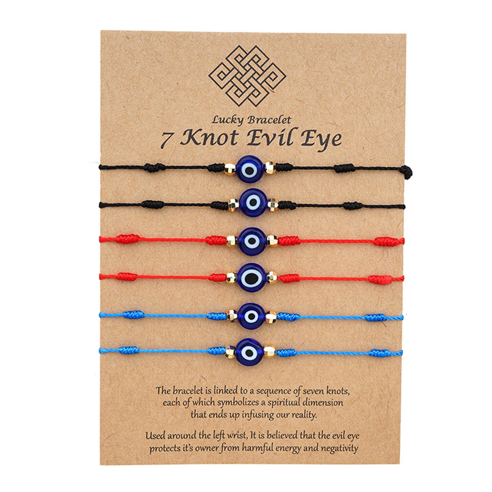 6PCS/SET Amulet Family Bestfriend Red Adjustable Men Women Lucky 7 Knot Evil Eye Bracelet For Men
6PCS/SET Amulet Family Bestfriend Red Adjustable Men Women Lucky 7 Knot Evil Eye Bracelet For Men