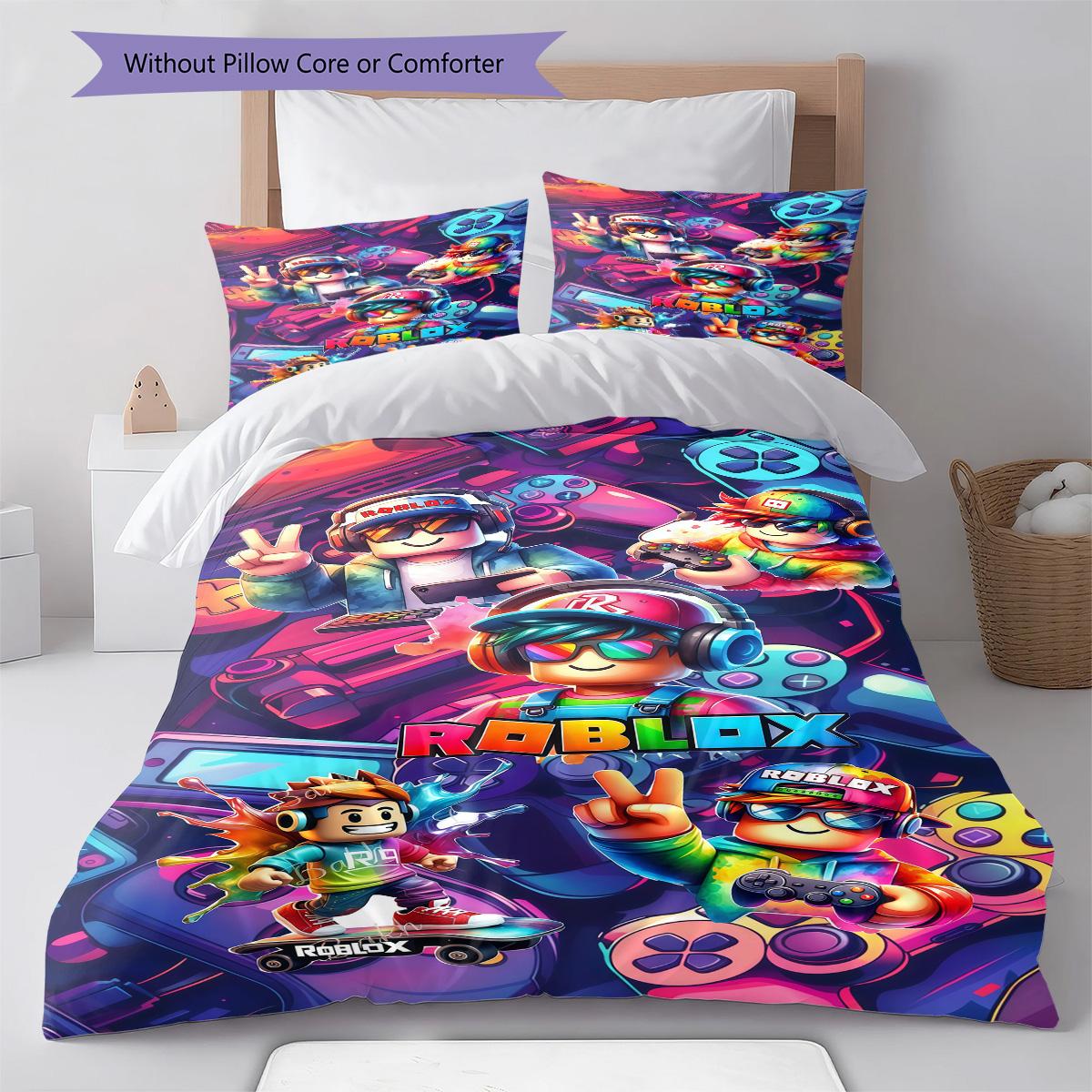 Roblox Poster ,Pattern Bedding Quilt Set Quilt Cover Pillowcase Home Decoration Birthday Gift (1 * duvet cover + 2 * pillowcase, without core) 135x200cm
Roblox Poster ,Pattern Bedding Quilt Set Quilt Cover Pillowcase Home Decoration Birthday Gift (1 * duvet cover + 2 * pillowcase, without core) 135x200cm