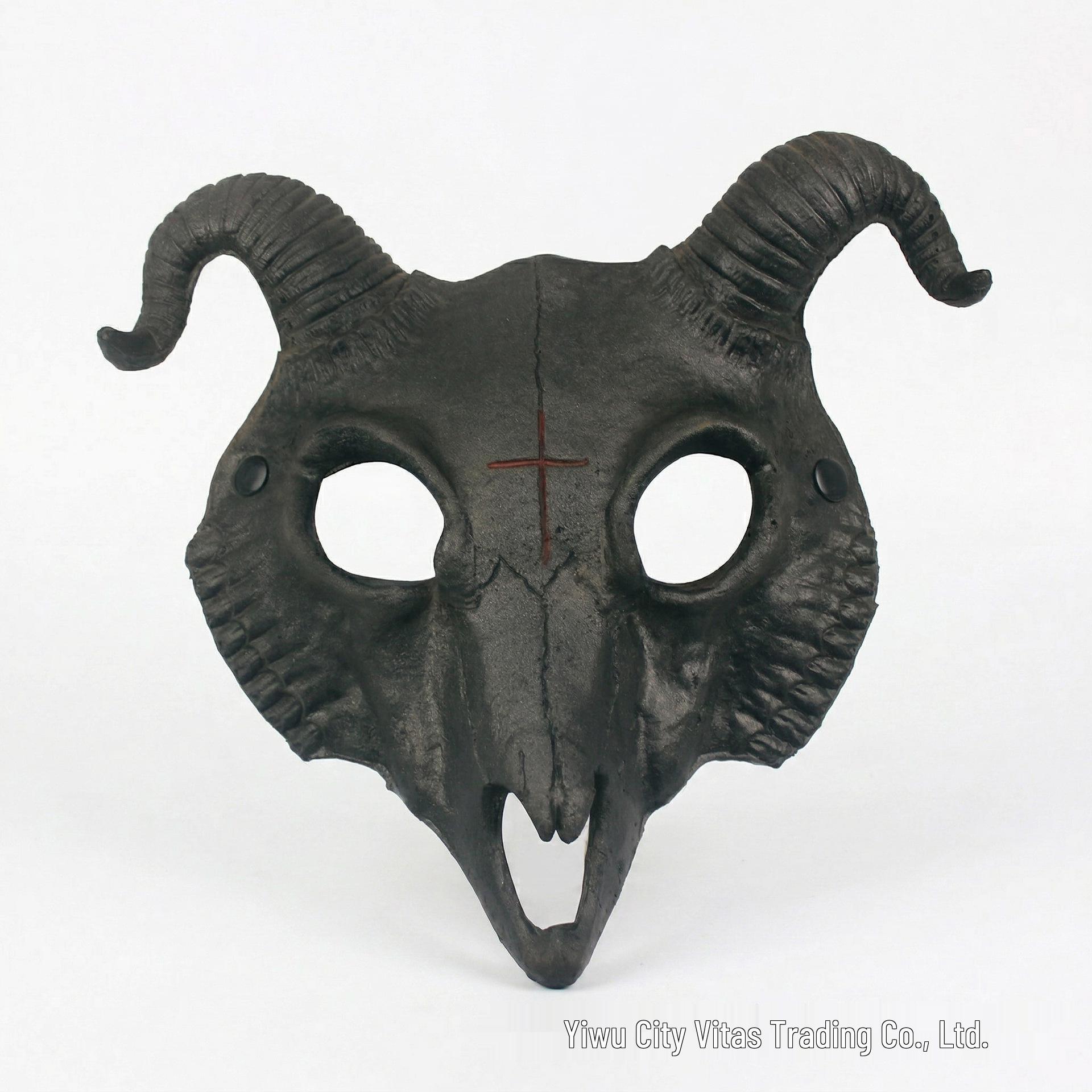 Halloween Goat Mask - Carnival Mardi Gras Sheep PU Animal Masquerade Prop
Halloween Goat Mask - Carnival Mardi Gras Sheep PU Animal Masquerade Prop
