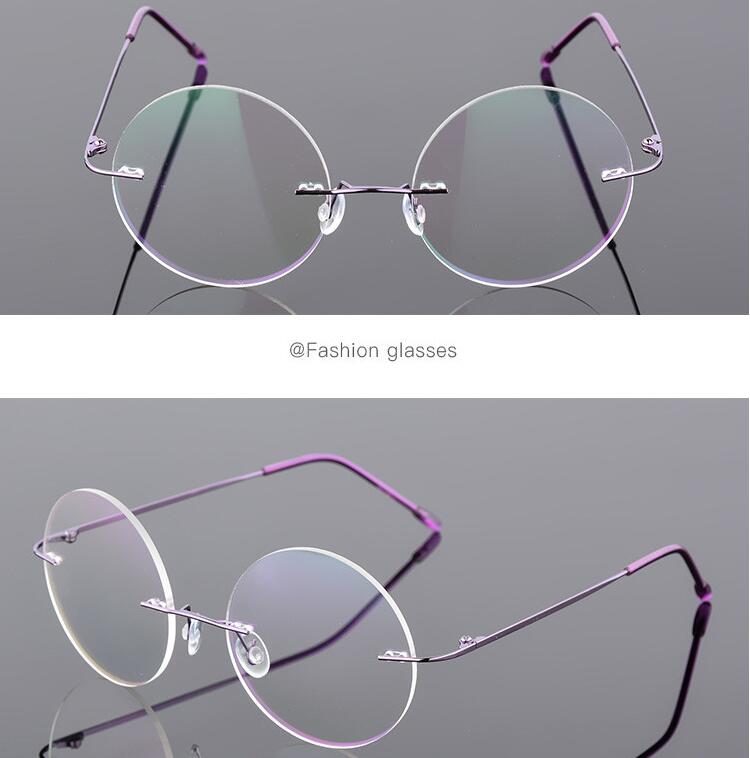 1.61 index Lens Rimless Round Nearsighted Spectacles Prescription Eyewear Anti-blue Light Nearsightedness Glasses -0.5 -0.75 To -6 0
1.61 index Lens Rimless Round Nearsighted Spectacles Prescription Eyewear Anti-blue Light Nearsightedness Glasses -0.5 -0.75 To -6 0