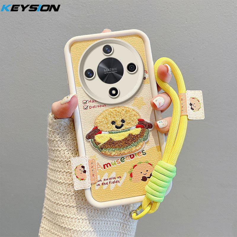 KEYSION Cartoon Cute Plush Embroidery Case for HONOR X9d 5G with Lanyard Soft Silicone Shockproof Phone Cover for Huawei Magic 8 Lite 5G for Honor X9d
KEYSION Cartoon Cute Plush Embroidery Case for HONOR X9d 5G with Lanyard Soft Silicone Shockproof Phone Cover for Huawei Magic 8 Lite 5G for Honor X9d