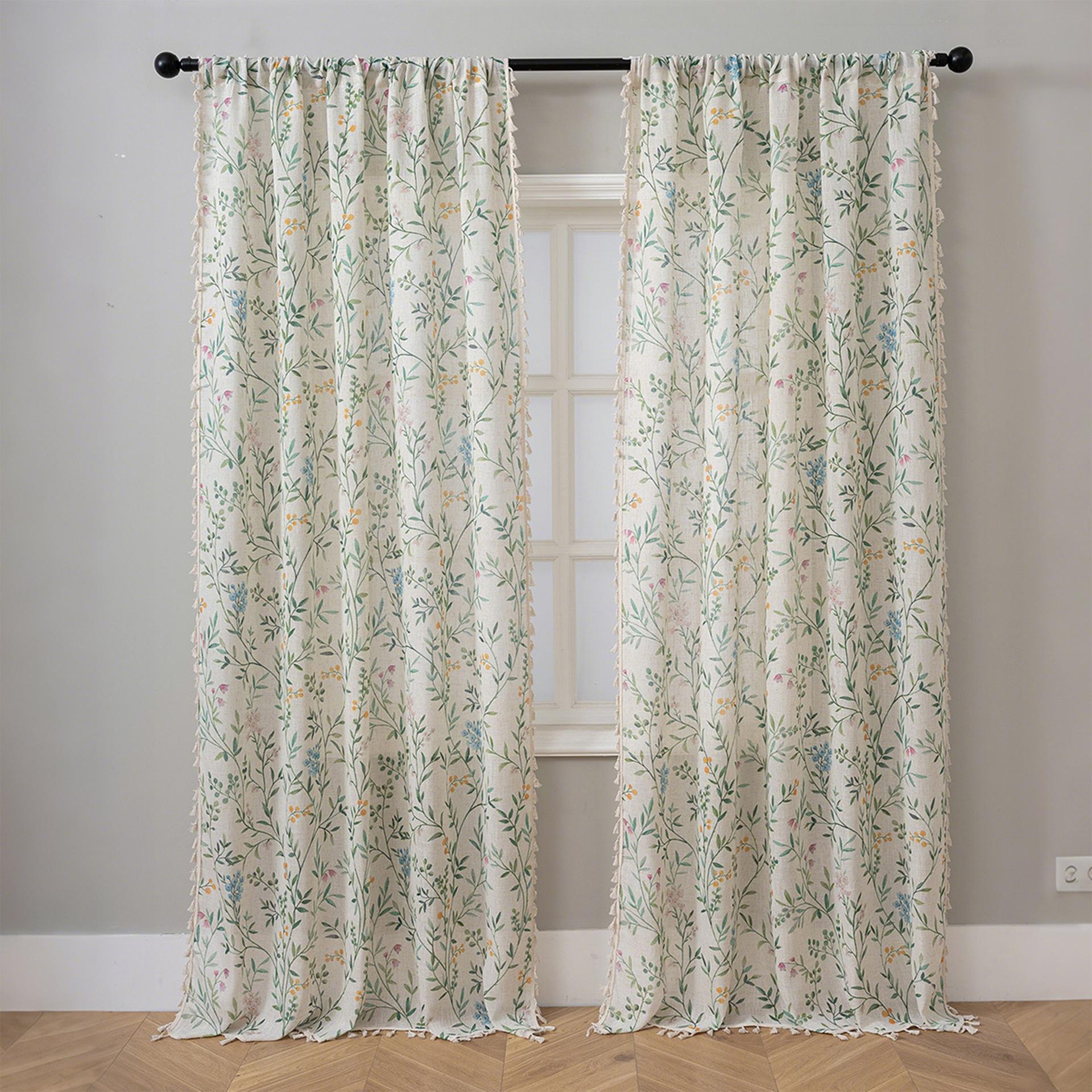 Vintage Floral Semi Sheer Curtain Boho Style Window Drapes Privacy Protection Voile Curtains for Bedroom Living Room Home Decor 1PC-W132xH160cm зелёный
Vintage Floral Semi Sheer Curtain Boho Style Window Drapes Privacy Protection Voile Curtains for Bedroom Living Room Home Decor 1PC-W132xH160cm зелёный