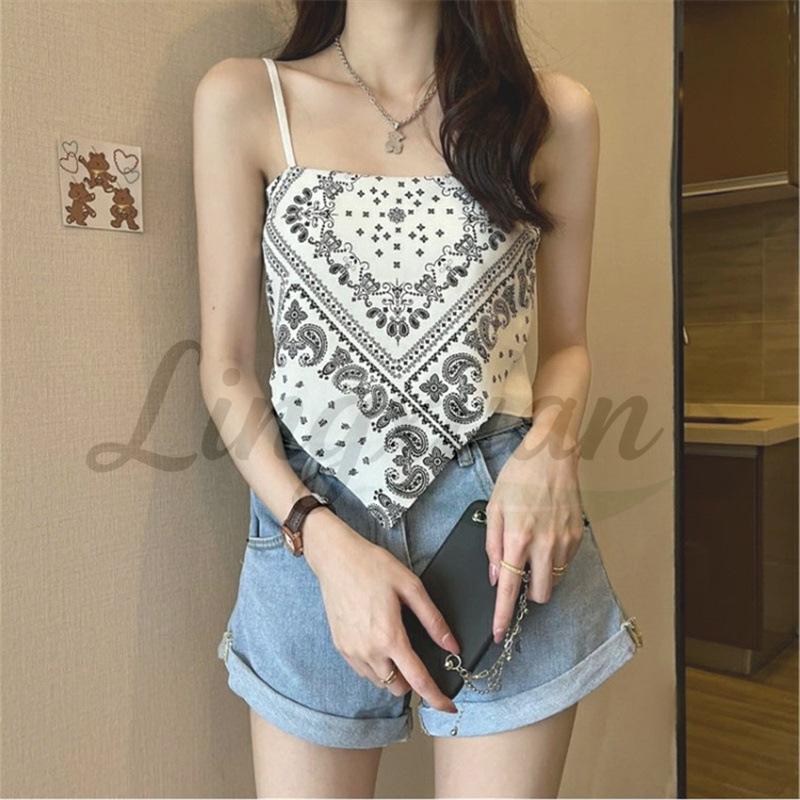 Retro Paisley Silk Scarf Camisole: Fashionable Bandeau Vest Short Top One Size білий
Retro Paisley Silk Scarf Camisole: Fashionable Bandeau Vest Short Top One Size білий