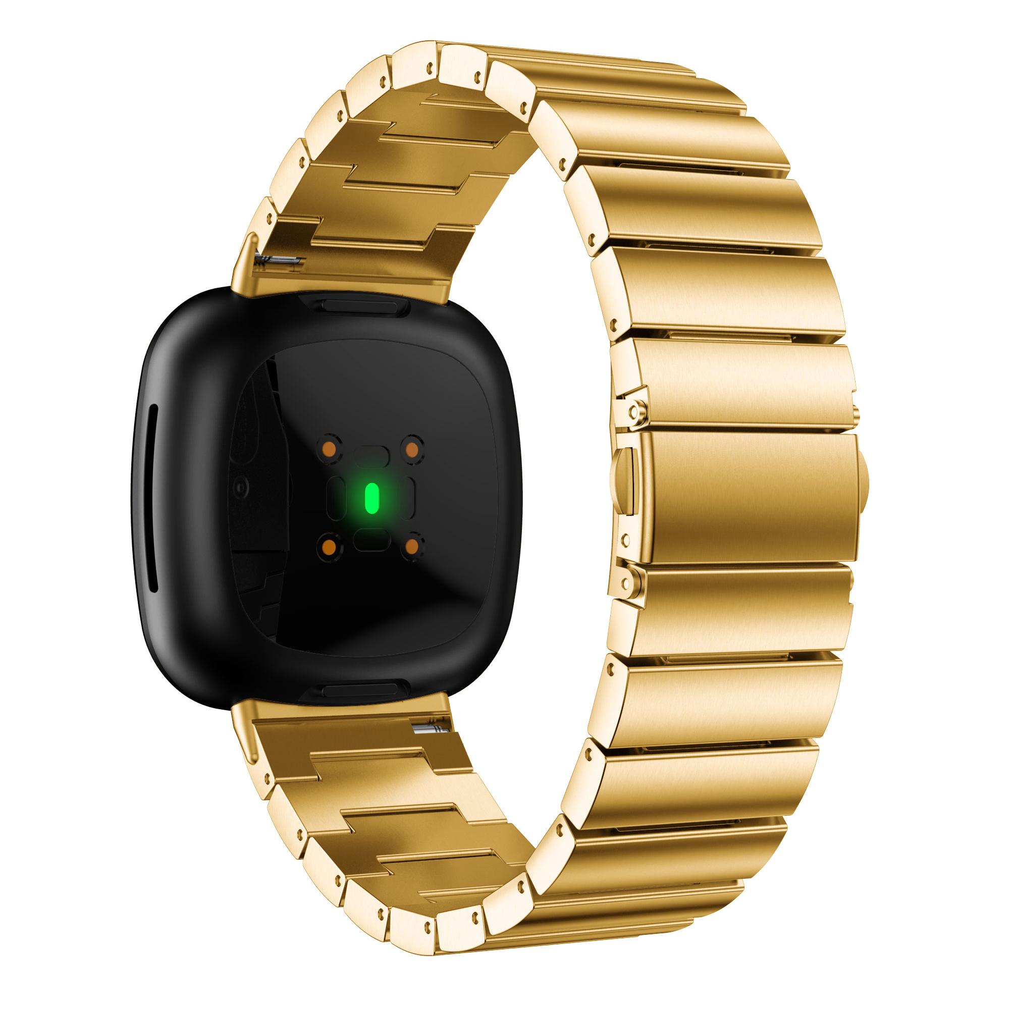 Single Row Stainless Steel Smart Watch Band Replacement for Fitbit Versa 3 Gold
Single Row Stainless Steel Smart Watch Band Replacement for Fitbit Versa 3 Gold