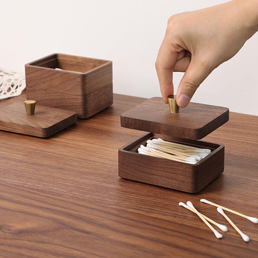 Walnut wood Cotton Swab Jar Portable Floss Stick Organizer Desktop Toothpick Box Home Accessories 1 Layer
Walnut wood Cotton Swab Jar Portable Floss Stick Organizer Desktop Toothpick Box Home Accessories 1 Layer