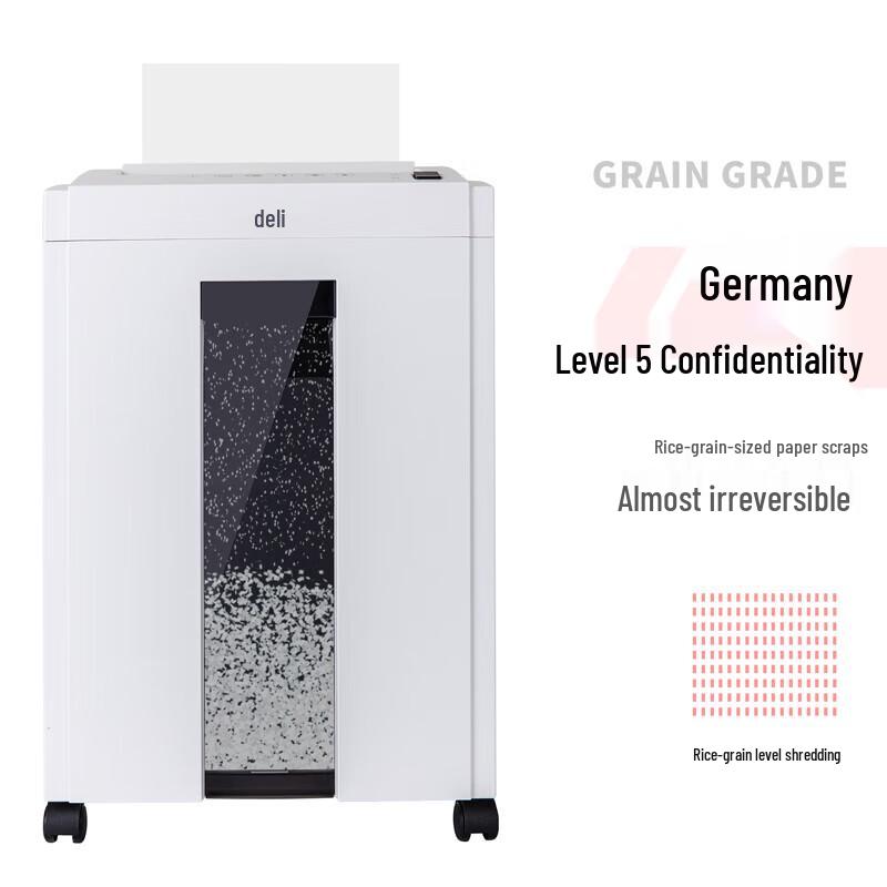 Deli Level 5 Commercial Cross-Cut Paper Shredder CN plug (adapter included)
Deli Level 5 Commercial Cross-Cut Paper Shredder CN plug (adapter included)