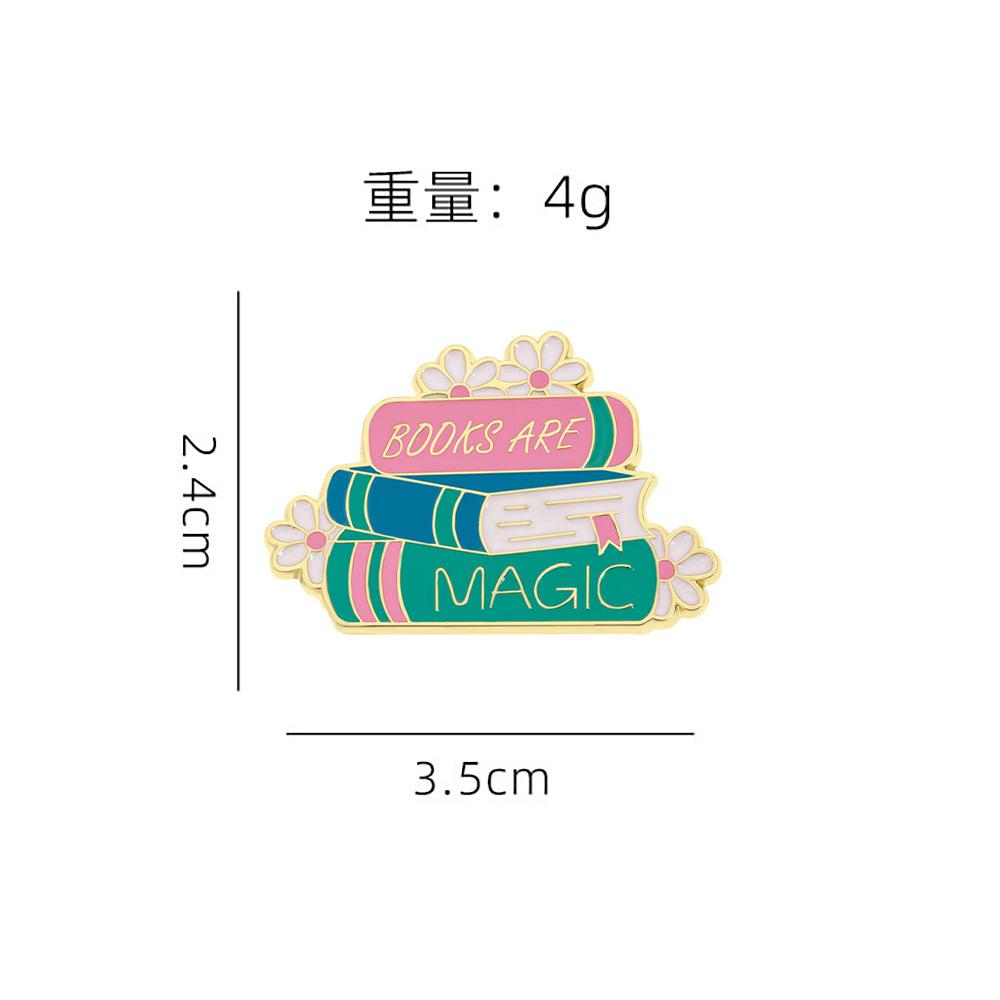 Personality Cute Book Brooch Student Backpack Pin Decorative Inspirational Text Cartoon Book Metal Badge Badge
Personality Cute Book Brooch Student Backpack Pin Decorative Inspirational Text Cartoon Book Metal Badge Badge