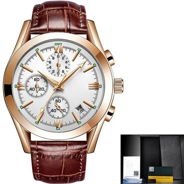 New Fashion Mens Watches Top Brand Luxury Military Quartz Watch Man Premium Leather Waterproof Sport Chronograph Watch Men Clock
New Fashion Mens Watches Top Brand Luxury Military Quartz Watch Man Premium Leather Waterproof Sport Chronograph Watch Men Clock