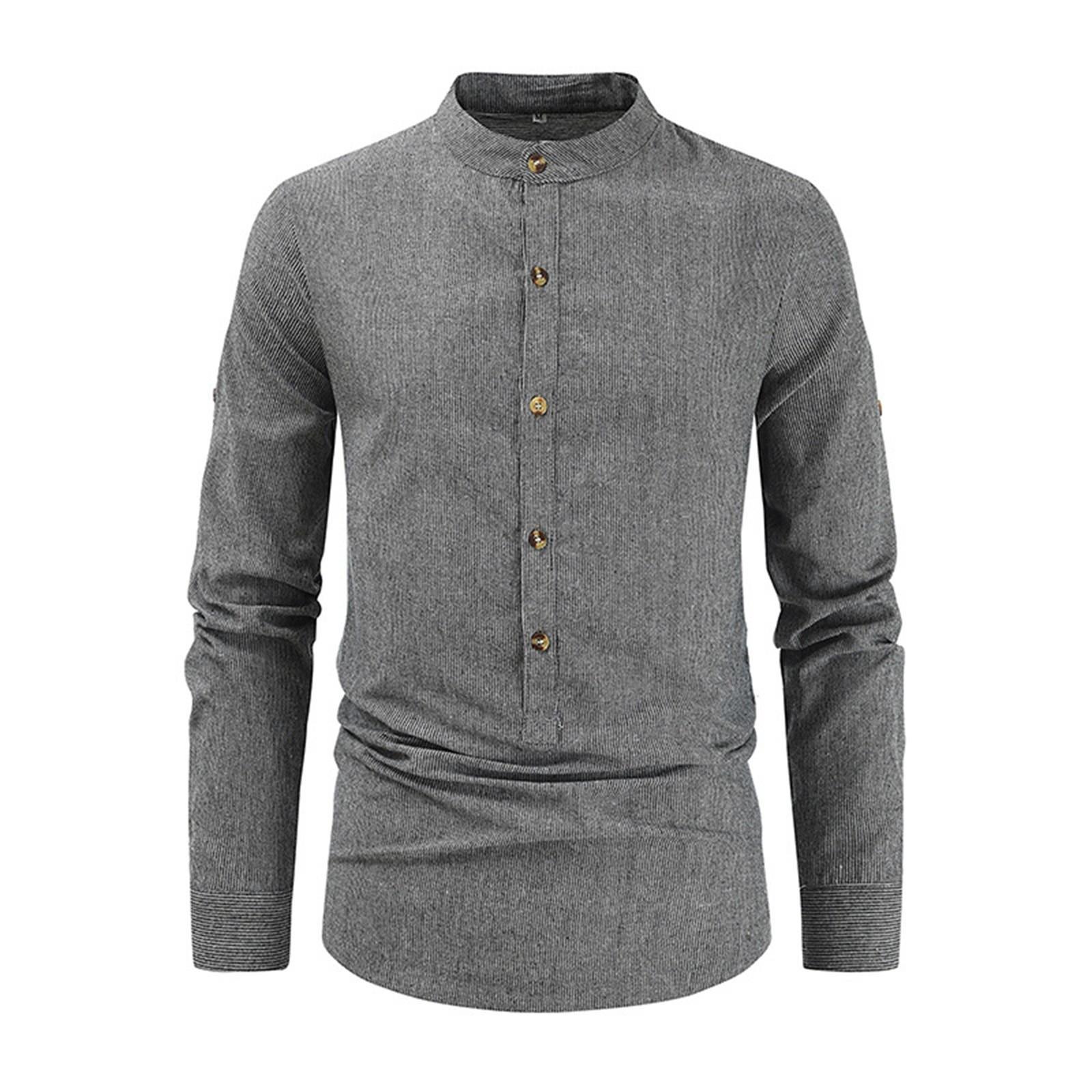 Men s Casual Fashion Long Sleeve Shirt Men s Stripe Stand Collar Button Long Sleeve Shirt XXXL чорний
Men s Casual Fashion Long Sleeve Shirt Men s Stripe Stand Collar Button Long Sleeve Shirt XXXL чорний