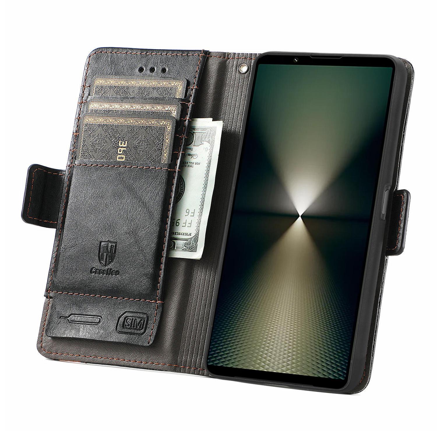 For Sony Xperia 1 VI Phone Cases CASENEO PU Leather Cover Stand with RFID Blocking Wallet Black
For Sony Xperia 1 VI Phone Cases CASENEO PU Leather Cover Stand with RFID Blocking Wallet Black