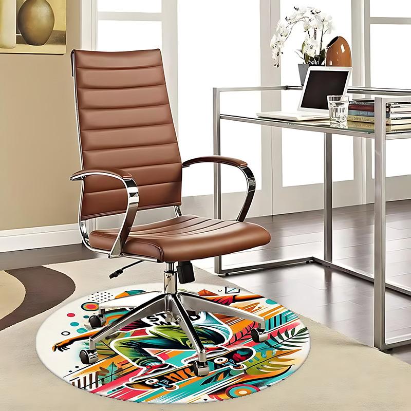 1pc Stay Wild Skateboarder Round Carpet Anime Design Chair Mat, Non Slip Rug for Office, Home Decor, Living Room, Bedroom, Game Room, Gift Idea 80cm
1pc Stay Wild Skateboarder Round Carpet Anime Design Chair Mat, Non Slip Rug for Office, Home Decor, Living Room, Bedroom, Game Room, Gift Idea 80cm