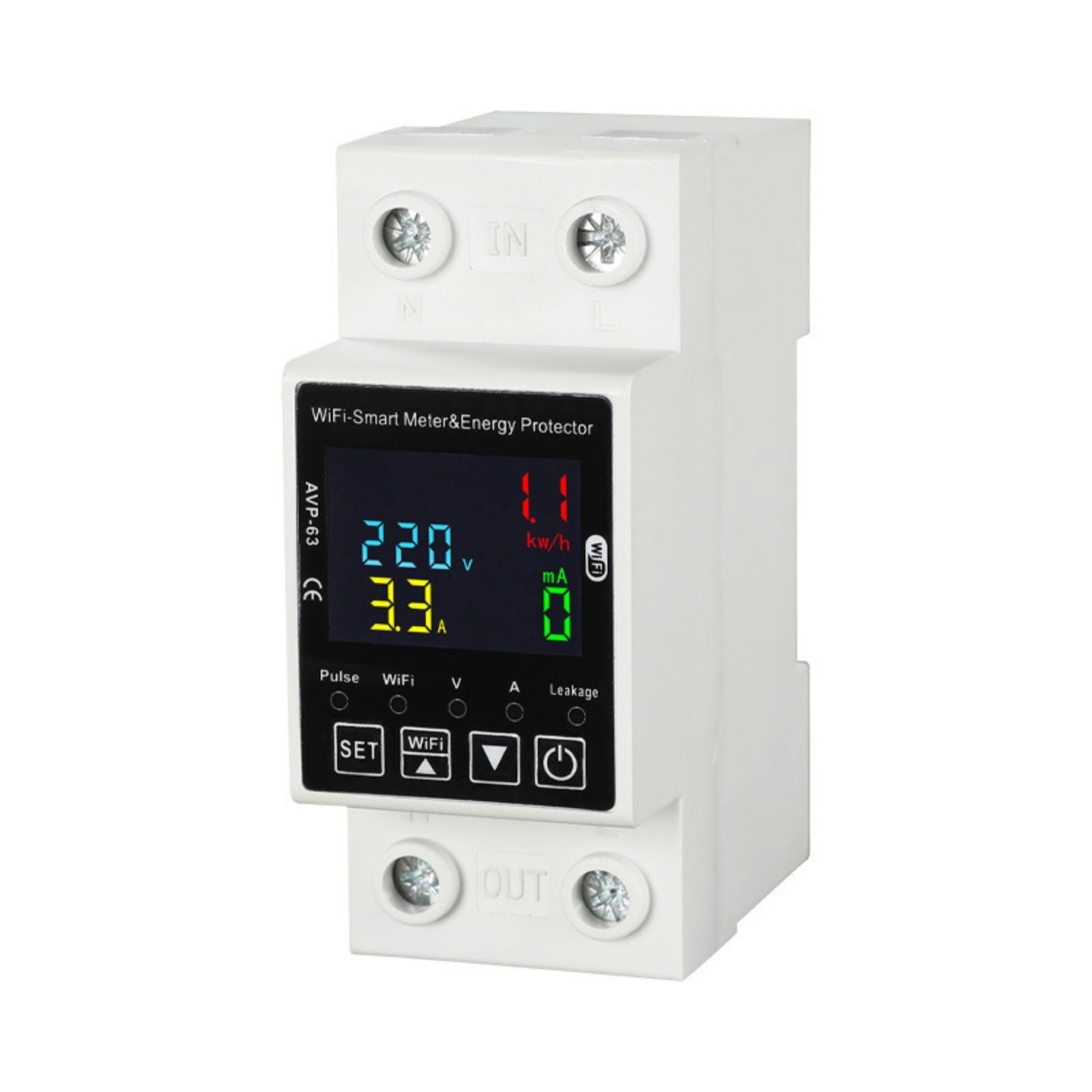 WiFi Activates Electrical Protector Remote Switches Control Electric Leakage Overload Defense Intelligent Home Energy Management 1
WiFi Activates Electrical Protector Remote Switches Control Electric Leakage Overload Defense Intelligent Home Energy Management 1