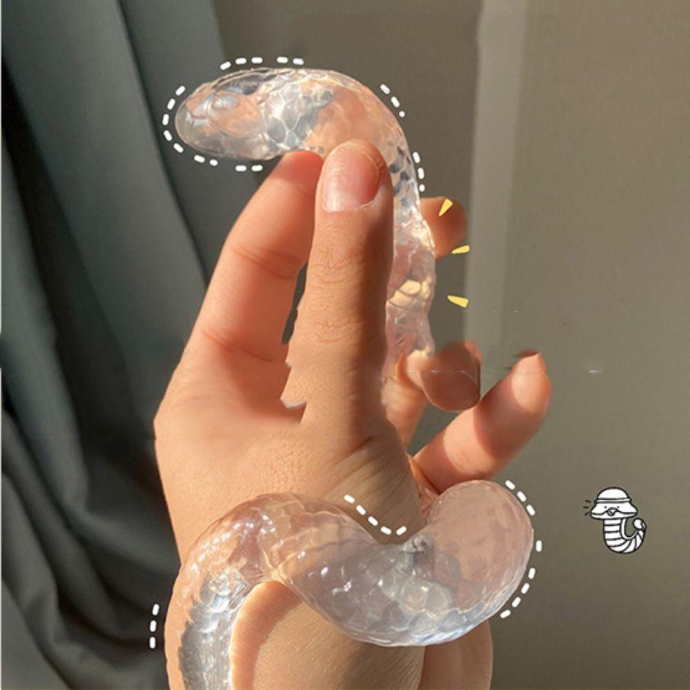 Simulation Transparent Snake Squeeze Toy Handmade Snake Pinch Toy Slow Rebound Snake Toy Children
Simulation Transparent Snake Squeeze Toy Handmade Snake Pinch Toy Slow Rebound Snake Toy Children