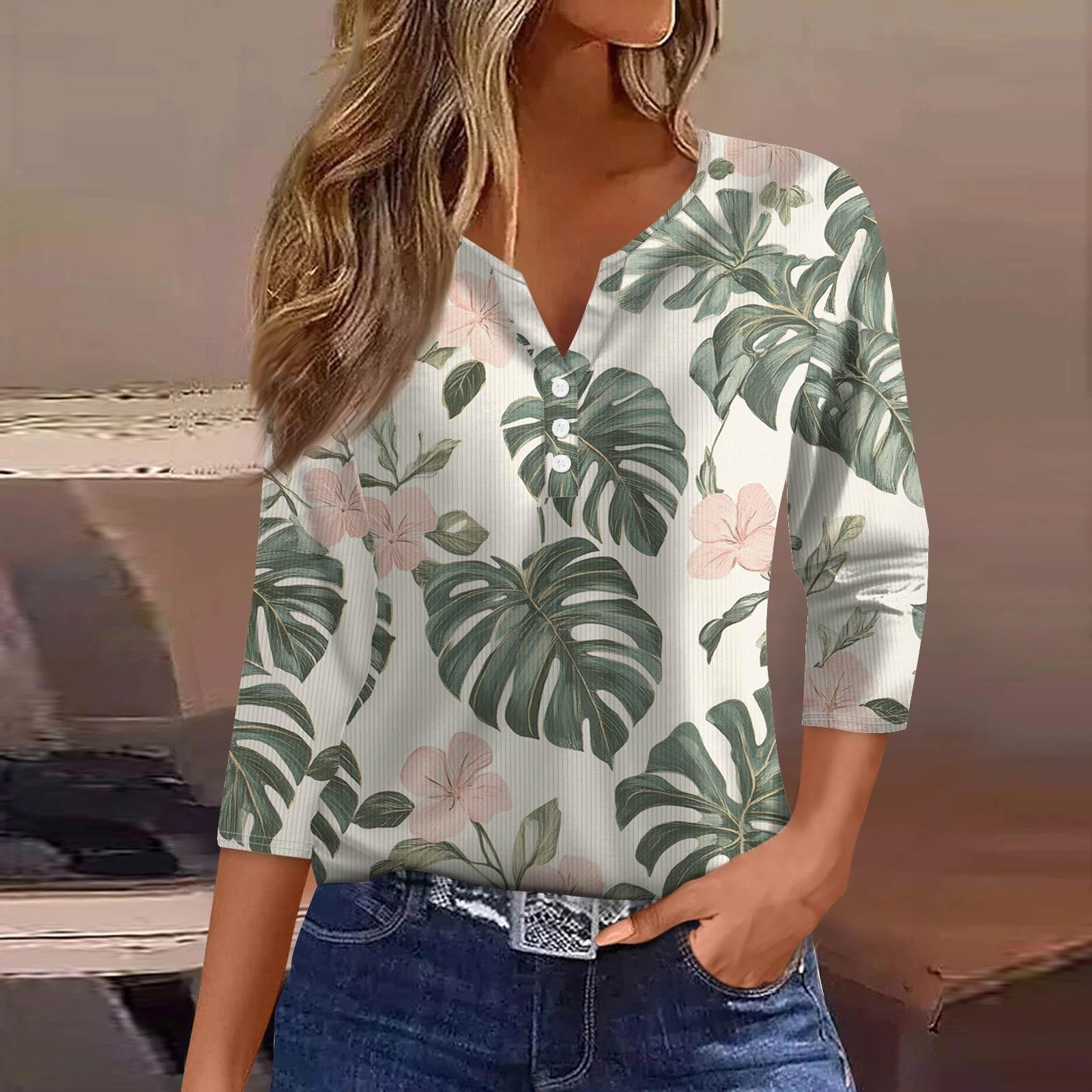 Women s T Shirt Tee Print Button 3/4 Sleeve Tunic Daily Weekend Fashion Basic V- Neck Regular Top M білий
Women s T Shirt Tee Print Button 3/4 Sleeve Tunic Daily Weekend Fashion Basic V- Neck Regular Top M білий