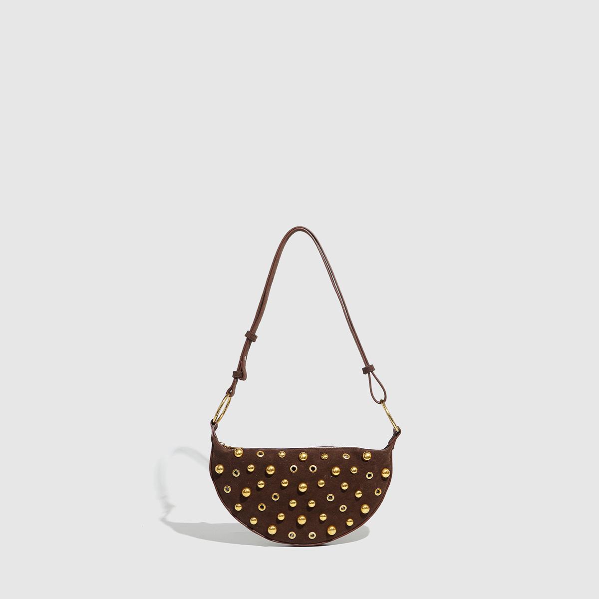 Polka Dot Punk Style Women s Heavy-Duty Crossbody Shoulder Bag with Metal Eyelet Rivets. коричневий
Polka Dot Punk Style Women s Heavy-Duty Crossbody Shoulder Bag with Metal Eyelet Rivets. коричневий