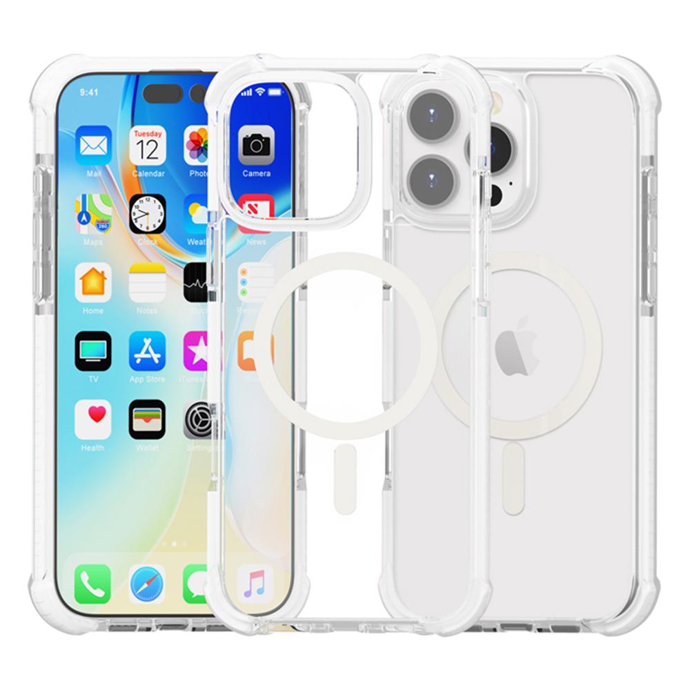 For iPhone 16 Pro Max Case Compatible with MagSafe Reinforced Corners TPU+Acrylic+TPE Phone Cover White
For iPhone 16 Pro Max Case Compatible with MagSafe Reinforced Corners TPU+Acrylic+TPE Phone Cover White