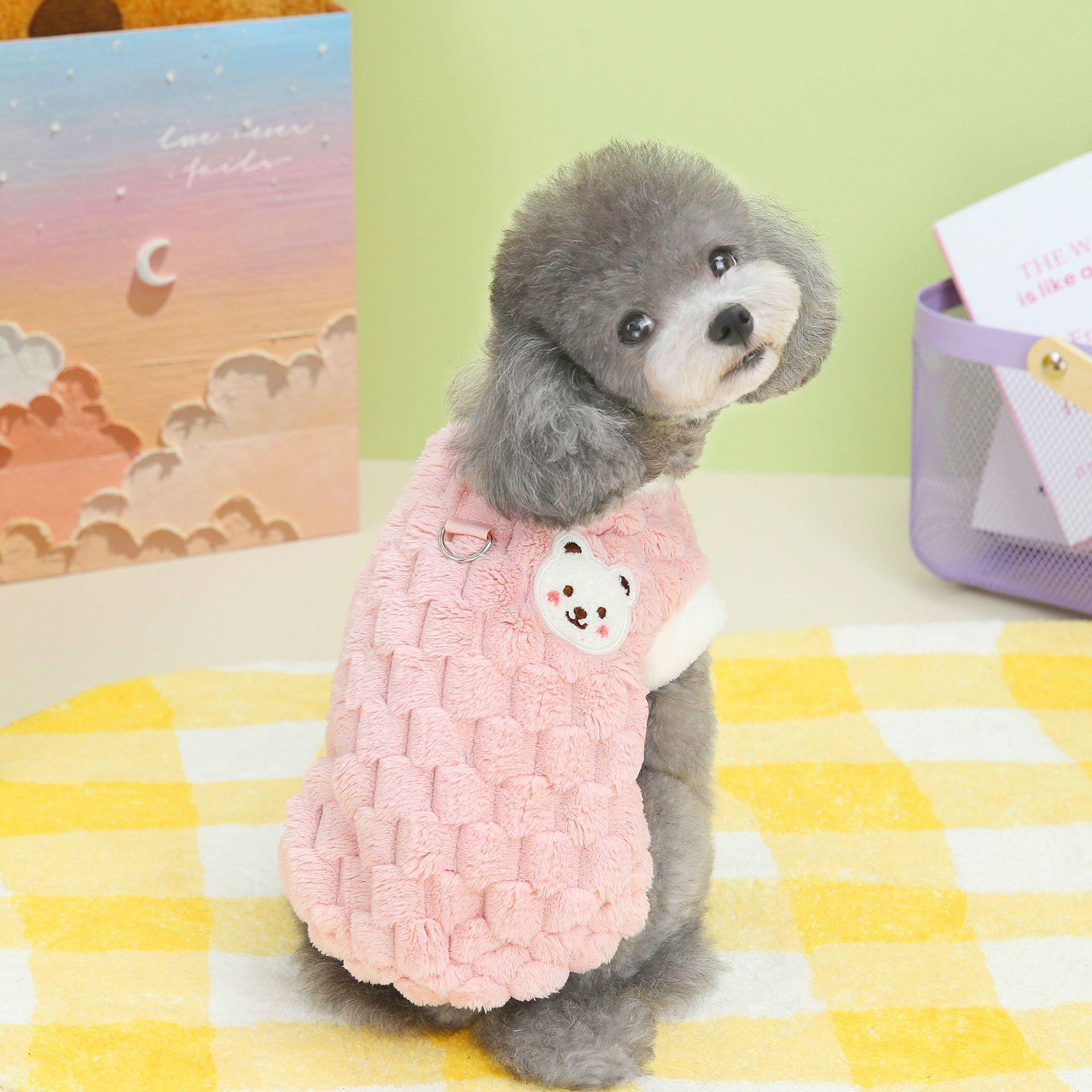 Pet Dog & Cat Velvet Clothing: Autumn/Winter Two-Legged Outfit for Small Breeds S рожевий
Pet Dog & Cat Velvet Clothing: Autumn/Winter Two-Legged Outfit for Small Breeds S рожевий