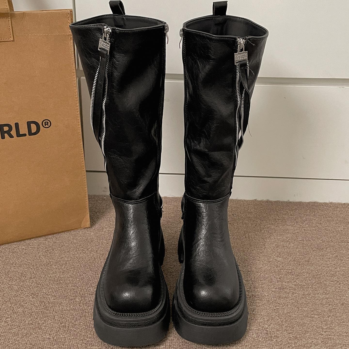 Black retro British platform boots women s boots 2025 new autumn thin Maillard knight boots 40 чорний
Black retro British platform boots women s boots 2025 new autumn thin Maillard knight boots 40 чорний