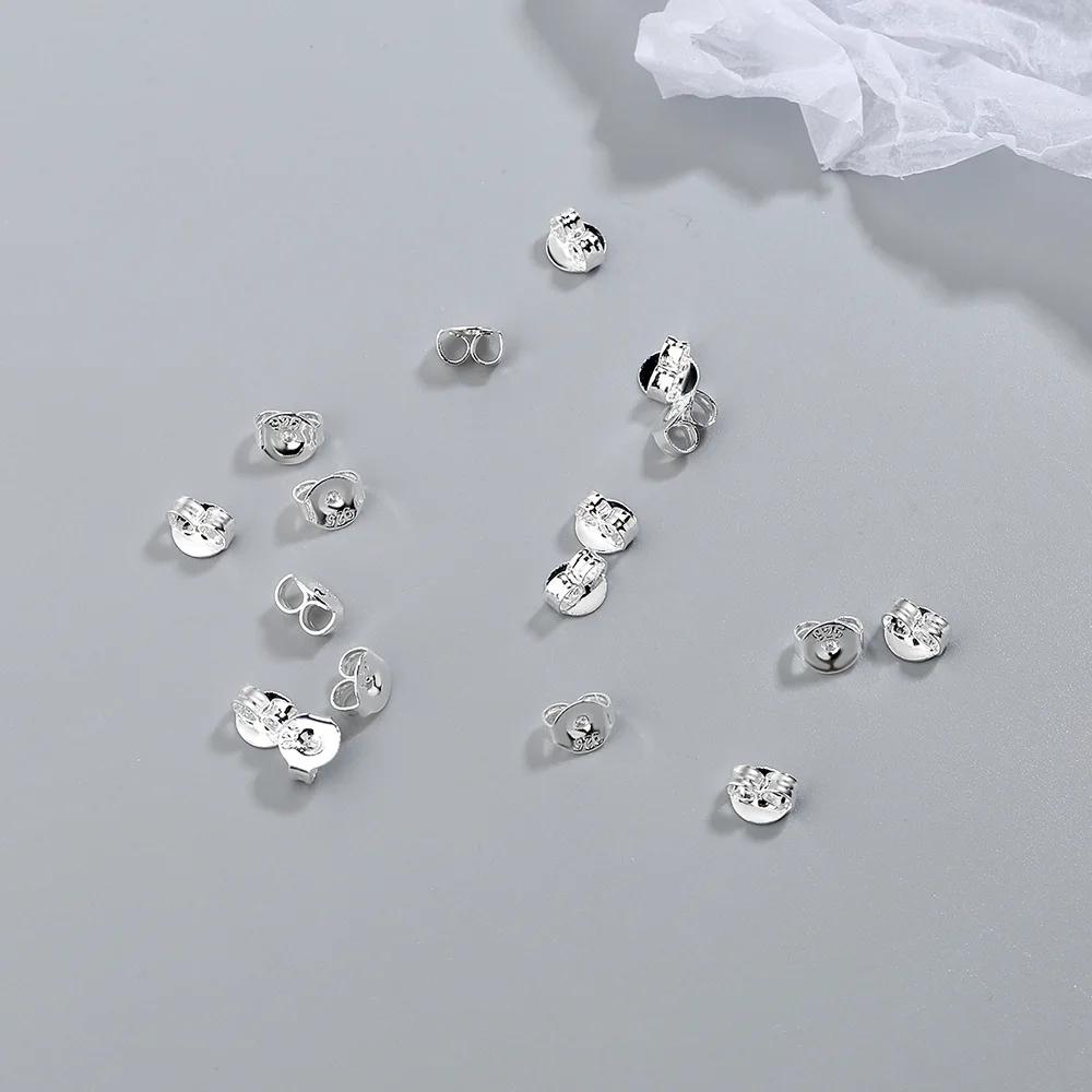100Pairs/Lot 925 Sterling-Silver-Jewelry Earring For Women Stopper DIY Jewelry Brincos Bijoux Piercing Jewelry Pendientes Mujer срібний
100Pairs/Lot 925 Sterling-Silver-Jewelry Earring For Women Stopper DIY Jewelry Brincos Bijoux Piercing Jewelry Pendientes Mujer срібний