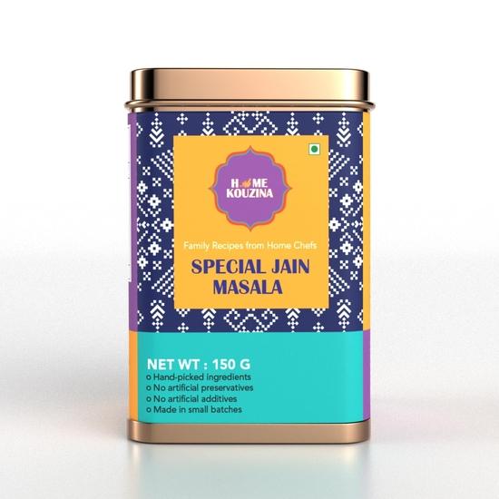 Home Kouzina Special Jain Masala – 150g | Traditional Marwadi Jain Masala for Sabzis & Curries | No Onion, No Garlic | All Natural Ingredients 150GM
Home Kouzina Special Jain Masala – 150g | Traditional Marwadi Jain Masala for Sabzis & Curries | No Onion, No Garlic | All Natural Ingredients 150GM