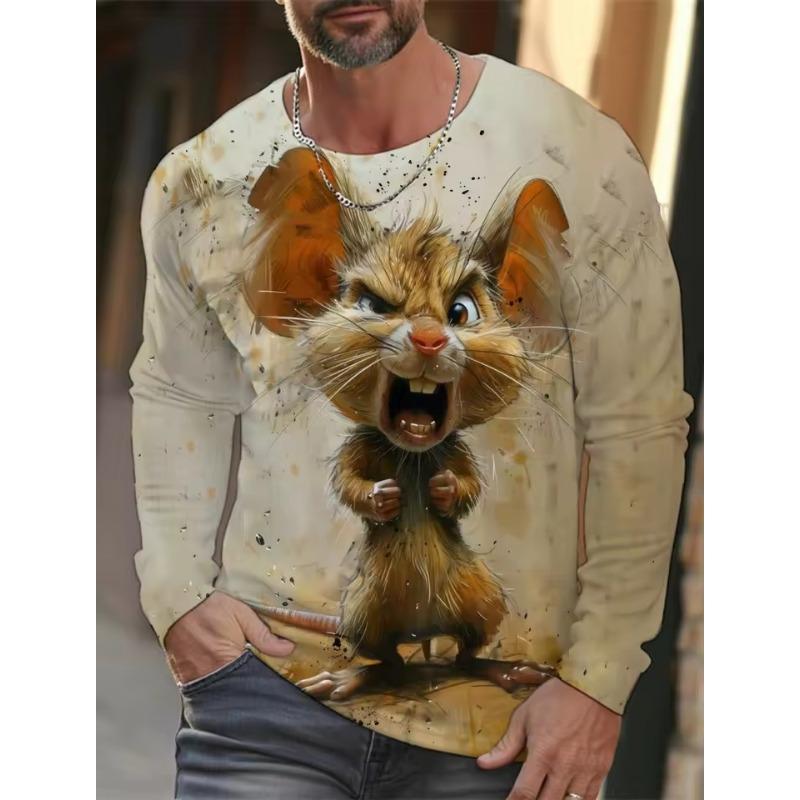 Fashion Men s T-shirt Dog Pattern 3D Printed Top Graffiti Street Trend Short Sleeve Plus Size Round Neck Men s Casual T-shirt S
Fashion Men s T-shirt Dog Pattern 3D Printed Top Graffiti Street Trend Short Sleeve Plus Size Round Neck Men s Casual T-shirt S