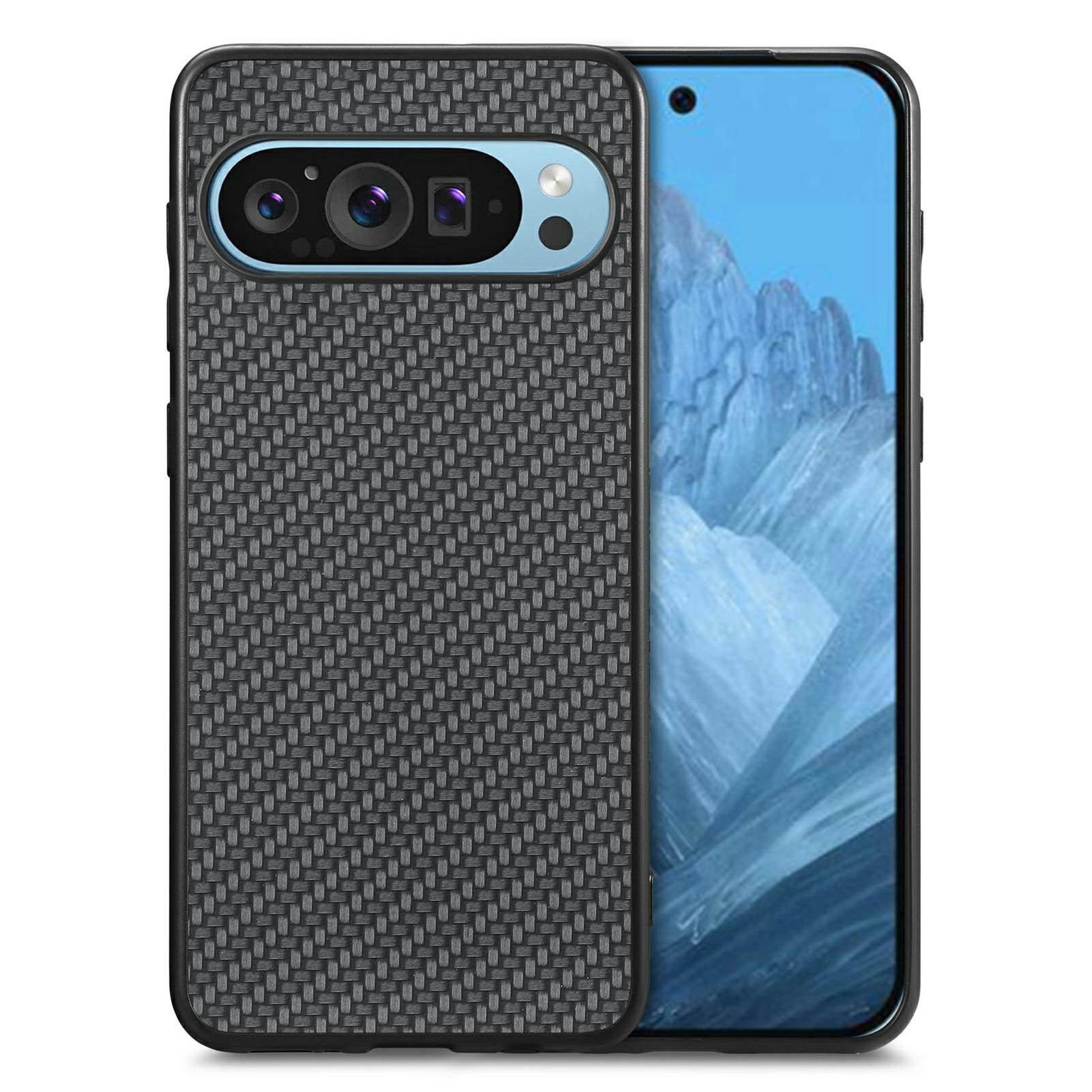 Чохол для Google Pixel 9 Pro XL з текстурою вуглецевого волокна PU+PC+TPU Чохол для телефону Black
Чохол для Google Pixel 9 Pro XL з текстурою вуглецевого волокна PU+PC+TPU Чохол для телефону Black