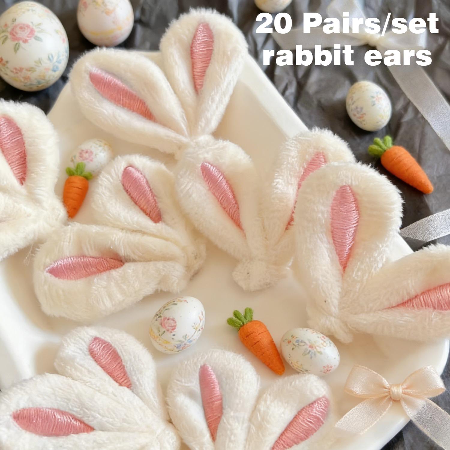 20 Pairs Pink Mini Faux Furry Rabbit Ears Sewing Material, Soft Plush Piping for Hair Accessories, Hairpins, Headbands, Party De 20pcs
20 Pairs Pink Mini Faux Furry Rabbit Ears Sewing Material, Soft Plush Piping for Hair Accessories, Hairpins, Headbands, Party De 20pcs