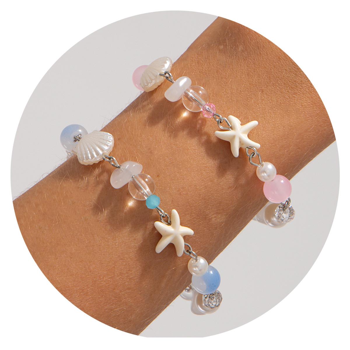 Accessories, Ocean Starfish Fringed Bracelet, Simple ins Pastoral Shell Beach Beaded Jewelry
Accessories, Ocean Starfish Fringed Bracelet, Simple ins Pastoral Shell Beach Beaded Jewelry
