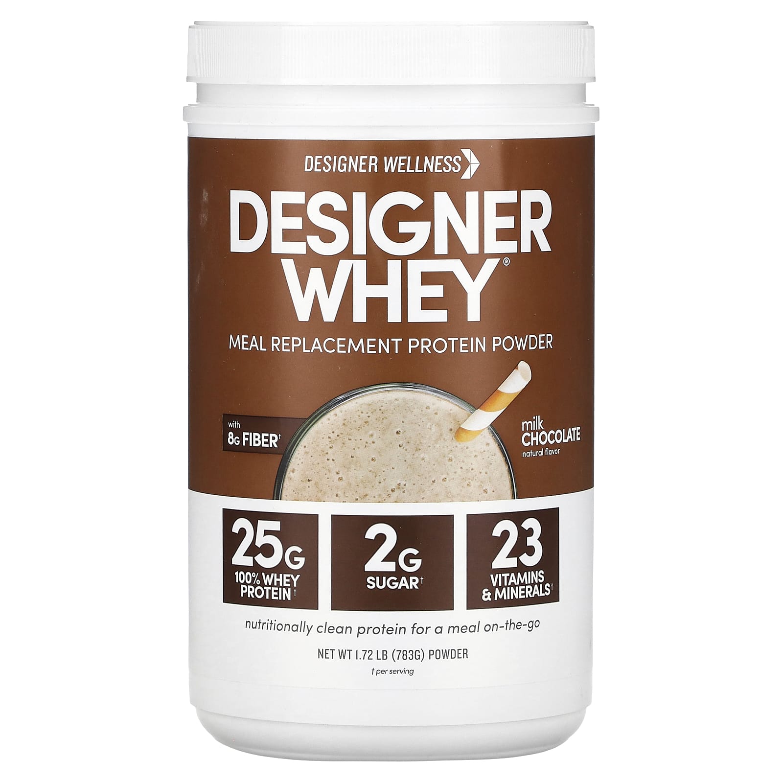 Designer Wellness, Designer Whey, Meal Replacement Protein Powder, Milk Chocolate, 1.72 lb (783 g)
Designer Wellness, Designer Whey, Meal Replacement Protein Powder, Milk Chocolate, 1.72 lb (783 g)