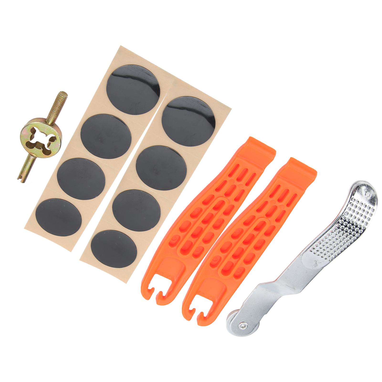 Bicycle Inner Tire Patch Repair Kit Bike Tire Repair Levers with Rasp No Glue Adhesive Patch Rubber Repairing Tools
Bicycle Inner Tire Patch Repair Kit Bike Tire Repair Levers with Rasp No Glue Adhesive Patch Rubber Repairing Tools