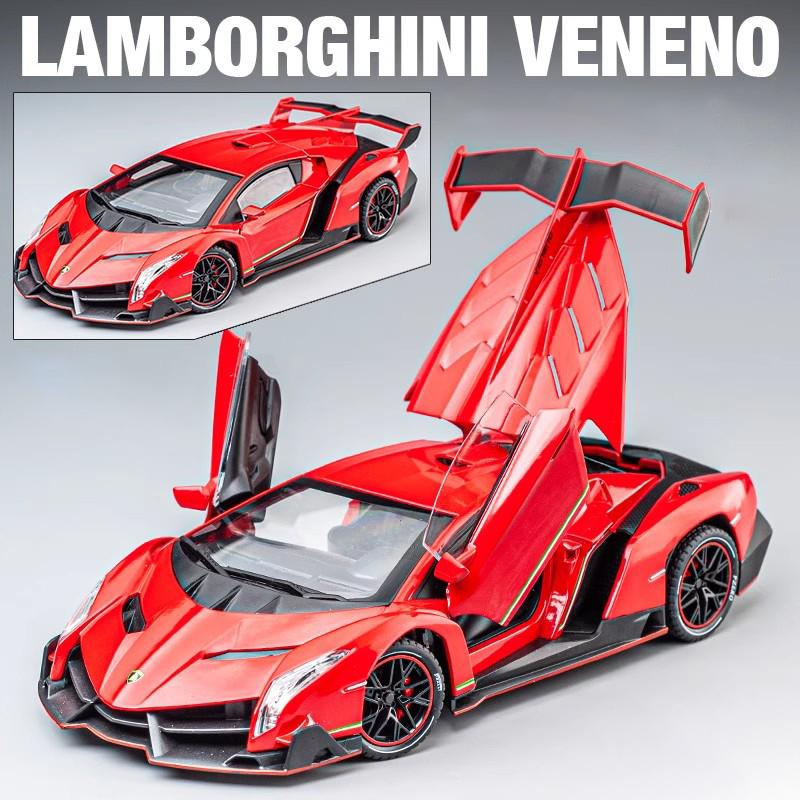 1:24 Lamborghini Veneno Supercar Alloy Cast Іграшкова модель автомобіля Звук і світло Дитяча іграшка Колекціонування Подарунок на день народження червоний
1:24 Lamborghini Veneno Supercar Alloy Cast Іграшкова модель автомобіля Звук і світло Дитяча іграшка Колекціонування Подарунок на день народження червоний